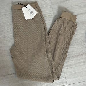 Onia waffle knit jogger sage xs brand new